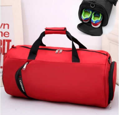 Fitness bag men's sports bag basketball training bag football bag portable travel bag cylinder bag shoulder bag waterproof