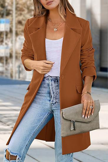 Manteau cardigan en laine à la mode pour femme